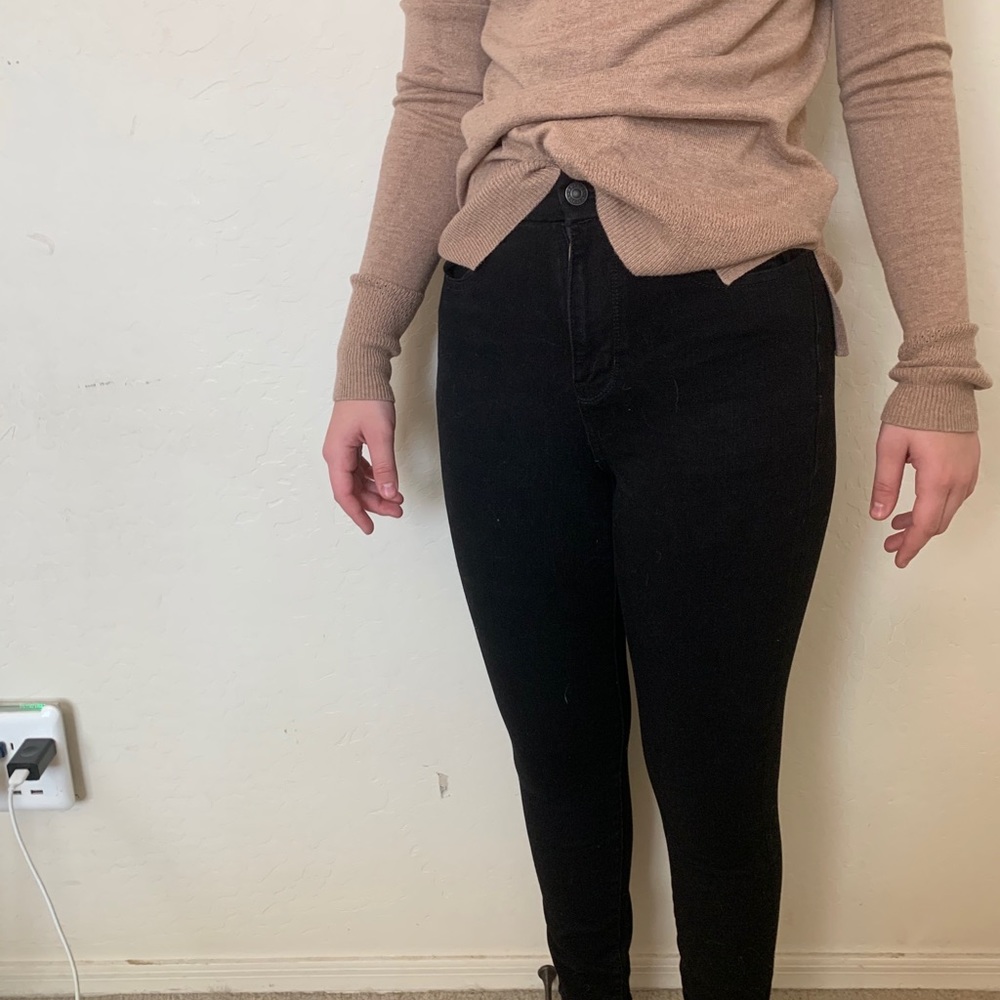 american eagle skinny jeans black